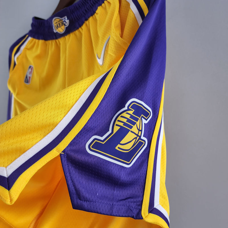 Shorts 75th Anniversary Los Angeles Lakers Yellow NBA - DT SPORT STORE