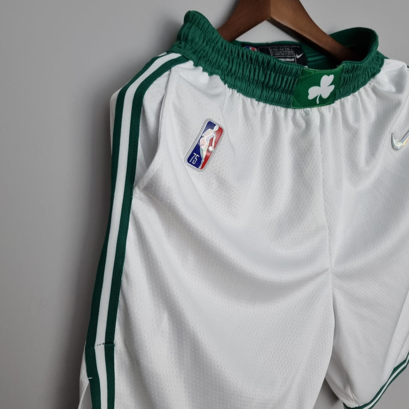 Shorts 75th Anniversary Boston Celtics White NBA - DT SPORT STORE