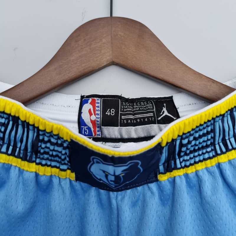 Shorts 75th Anniversary Memphis Grizzlies Jordan Edition Blue Shorts NBA - DT SPORT STORE