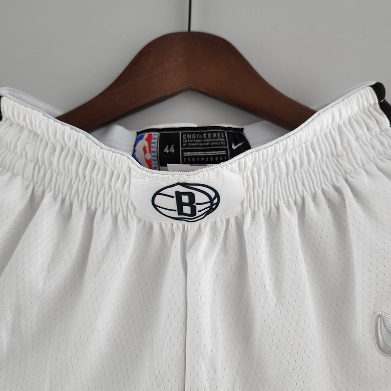 Shorts 75th anniversary Brooklyn Nets White NBA - DT SPORT STORE