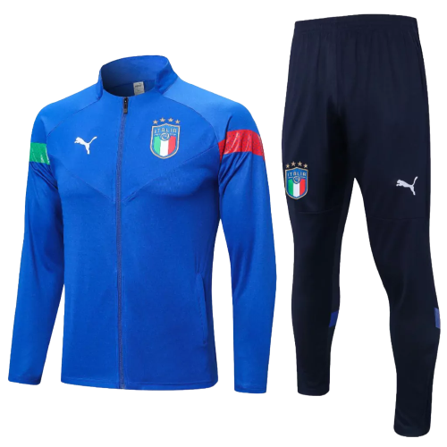 Agasalho de Viagem Seleção Itália - Masculino - Azul e Azul Marinho - DT SPORT STORE
