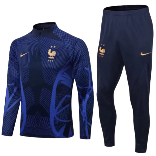 Conjunto de Treino Seleção França - Masculino - Azul